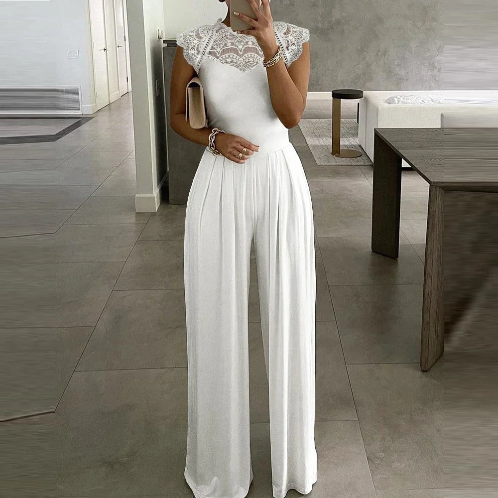 Women's Evening Jumpsuit - Formal Wide-Leg One-Piece Party Suit