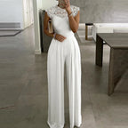 Women's Evening Jumpsuit - Formal Wide-Leg One-Piece Party Suit