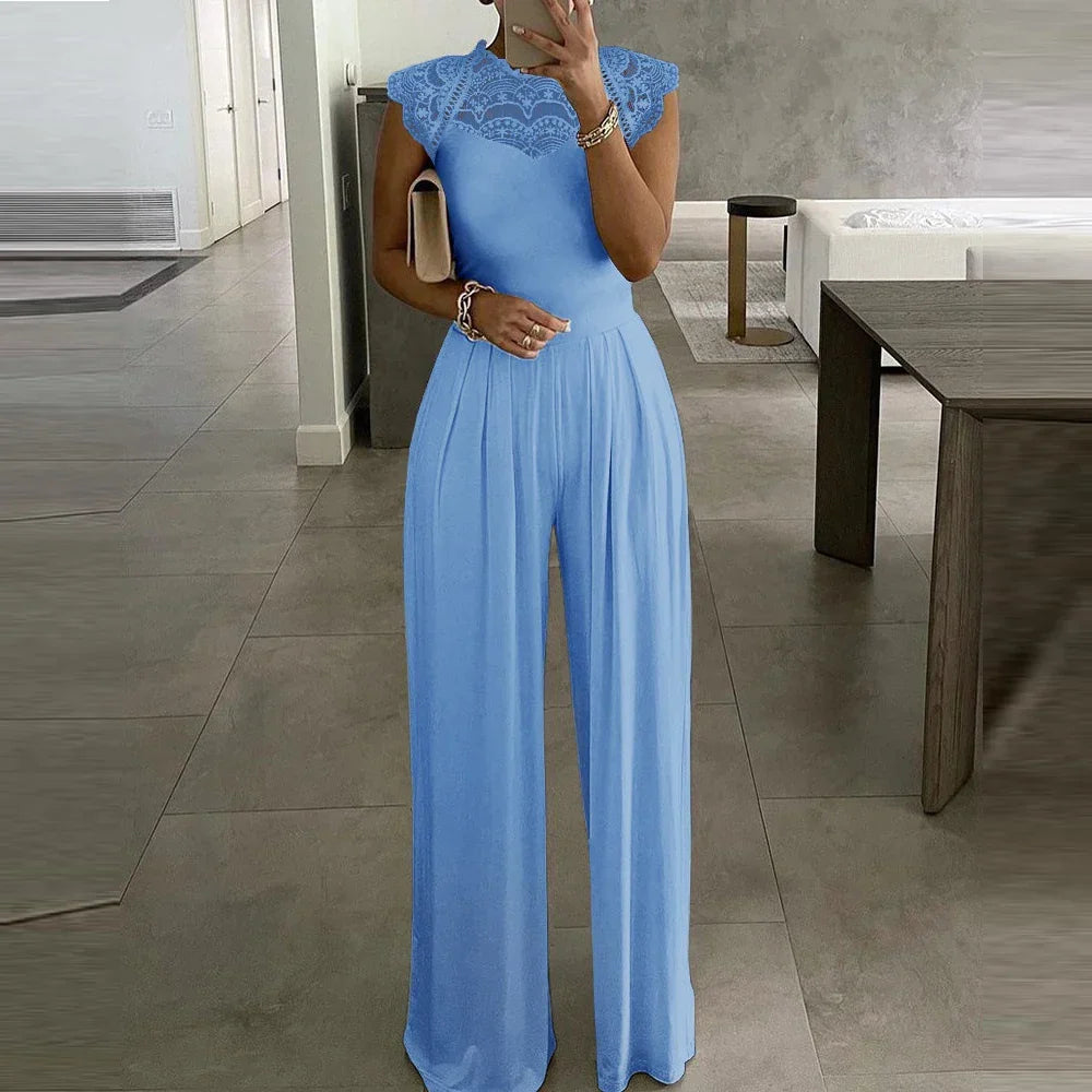 Women's Evening Jumpsuit - Formal Wide-Leg One-Piece Party Suit