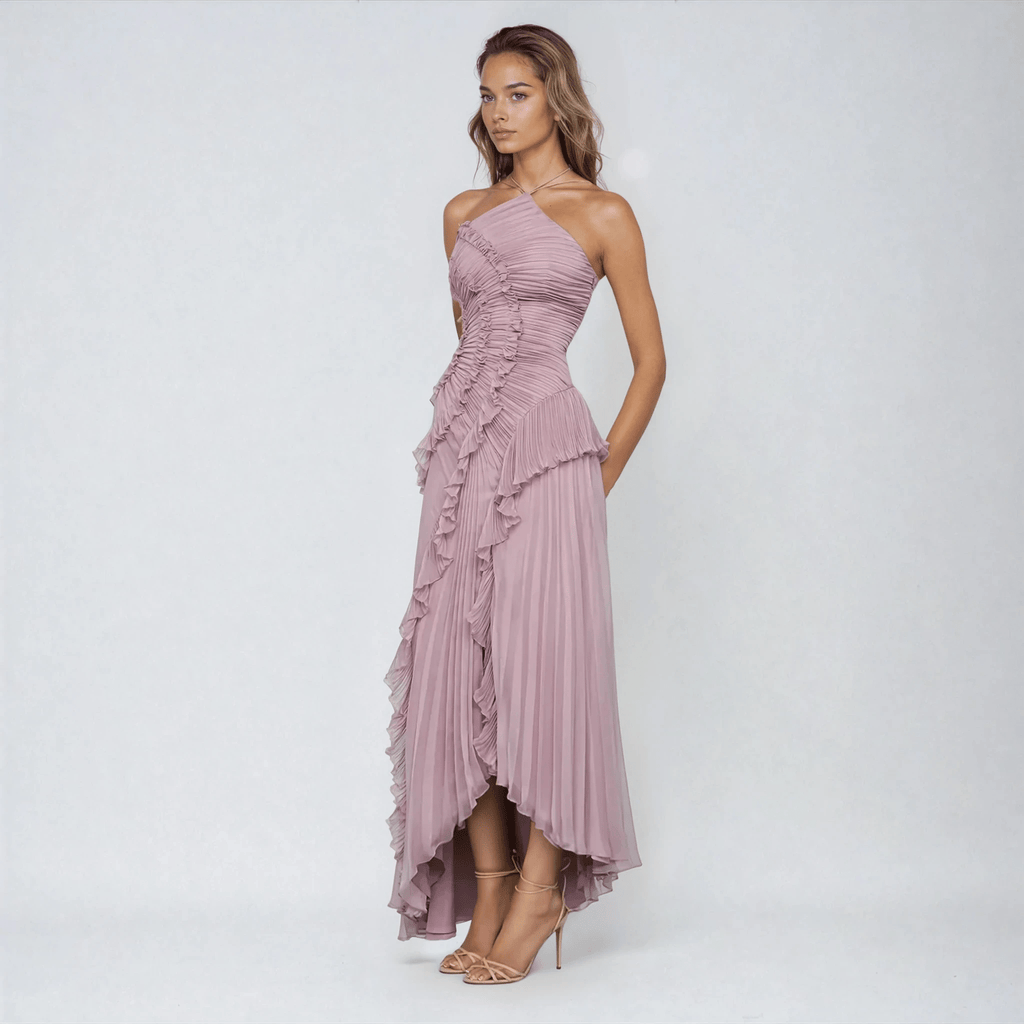 Halter Maxi Dress in Soft Purple