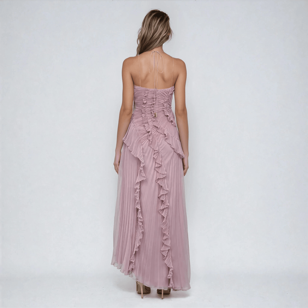 Halter Maxi Dress in Soft Purple