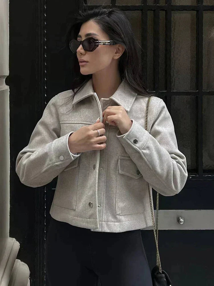 Elegant Lapel Women’s Blazer