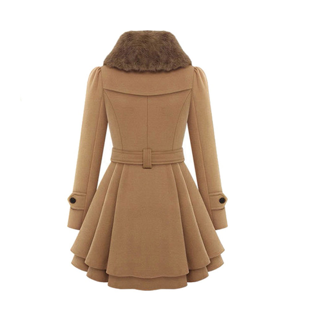 Long Belted Hooded Winter Coat