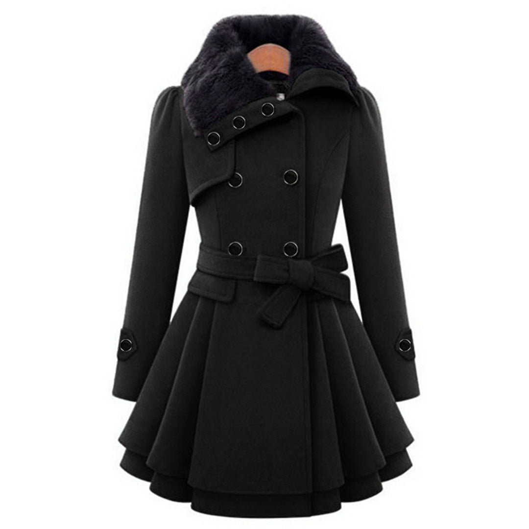 Long Belted Hooded Winter Coat