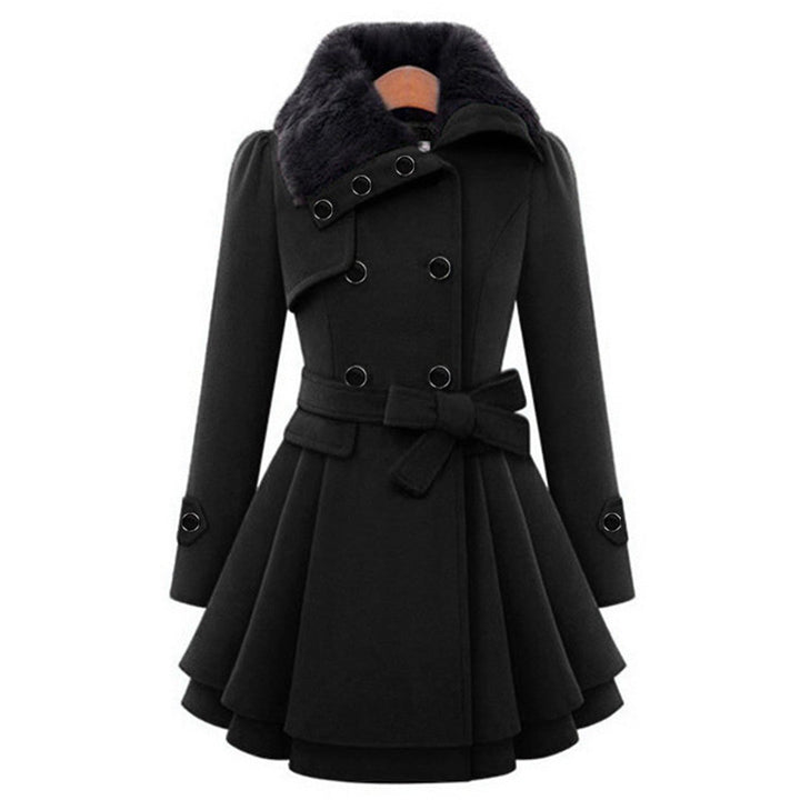 Long Belted Hooded Winter Coat