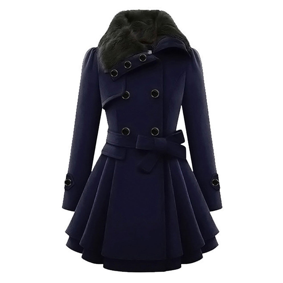 Long Belted Hooded Winter Coat