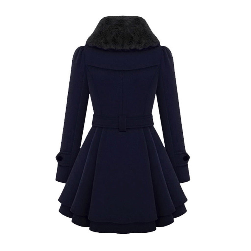 Long Belted Hooded Winter Coat