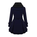 Long Belted Hooded Winter Coat