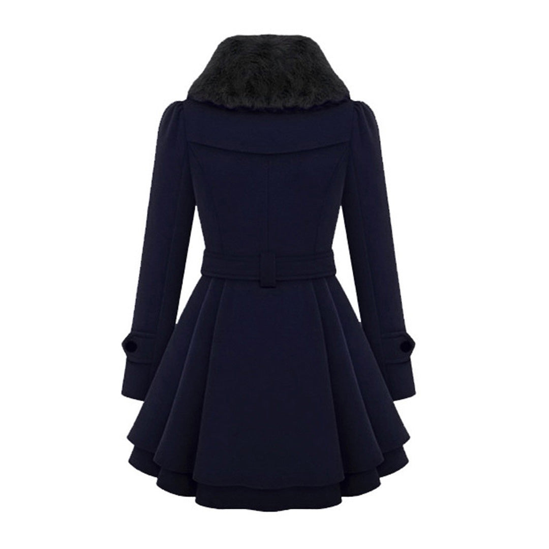 Long Belted Hooded Winter Coat
