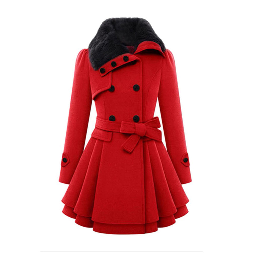 Long Belted Hooded Winter Coat