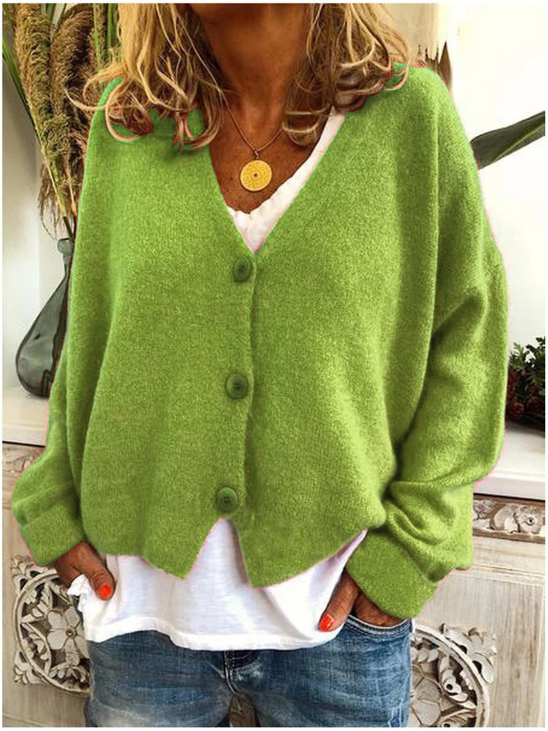Cosy V-Neck Soft Knitted Cardigan