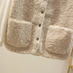 Sleeveless Sherpa Effect Wool Gilet