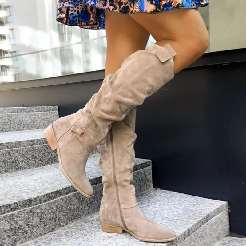 Faux Suede Women’s Boots