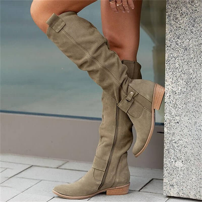 Faux Suede Women’s Boots
