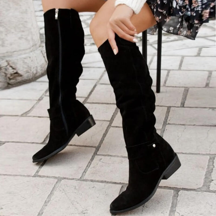 Faux Suede Women’s Boots