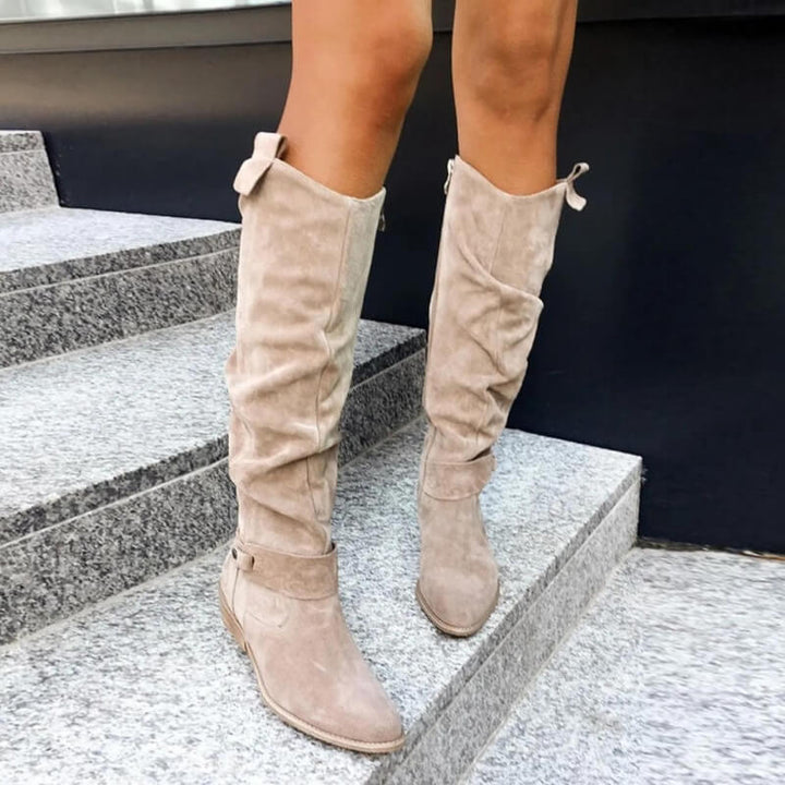 Faux Suede Women’s Boots