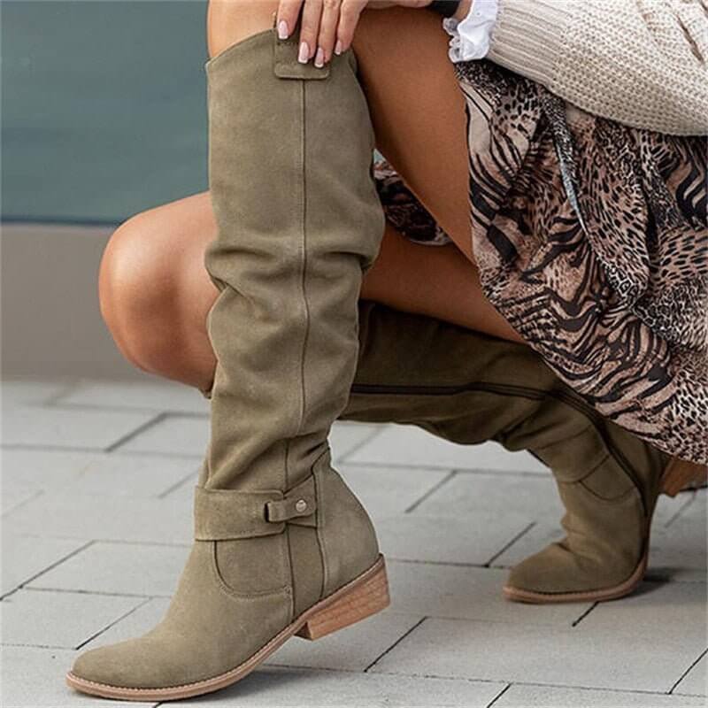 Faux Suede Women’s Boots