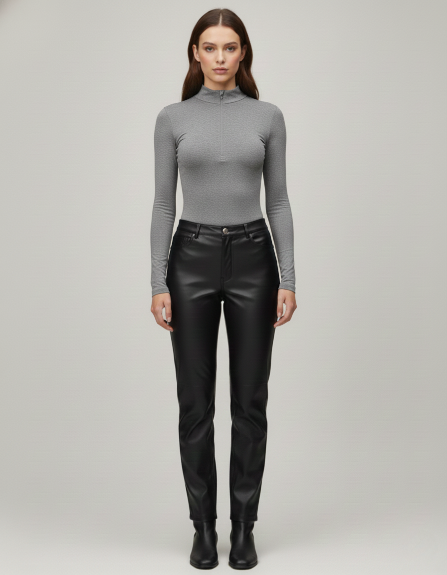 Invisible zip long sleeve