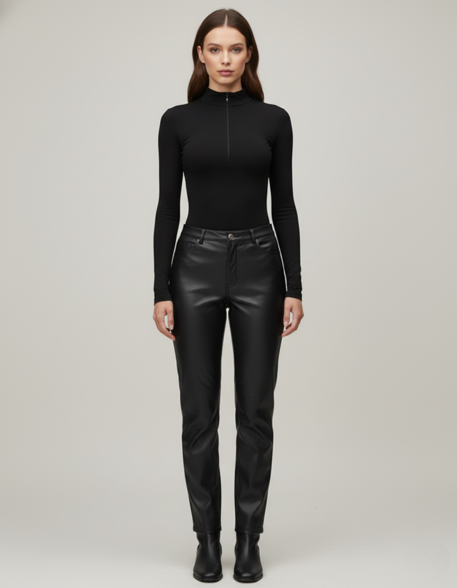 Invisible zip long sleeve