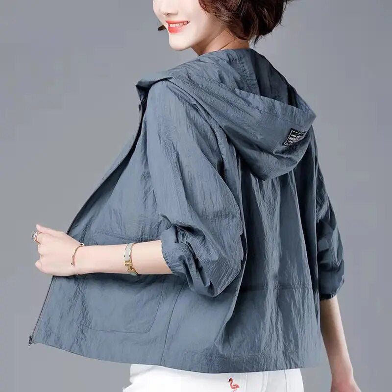 Windproof Hooded Waterproof Rain Jacket