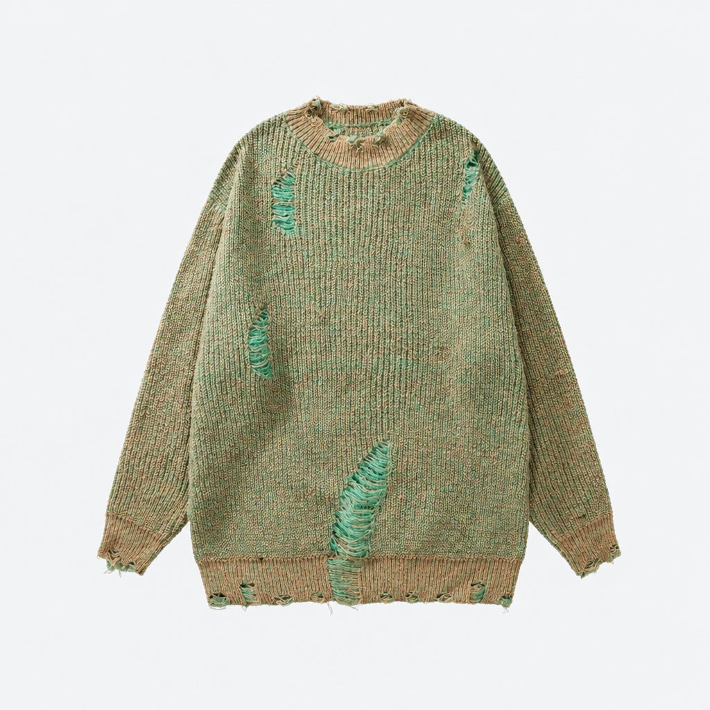 Distressed Grunge Knit Sweater
