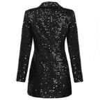 Women's Blazer Dress - Shiny Mini Dress