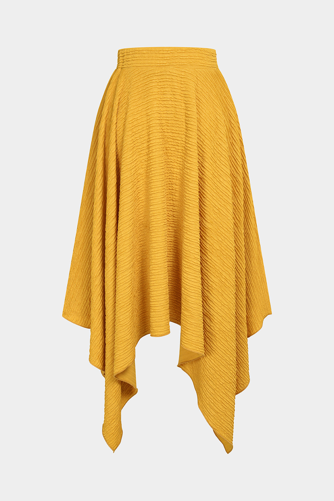 High Waisted Skirt with Textured Finish