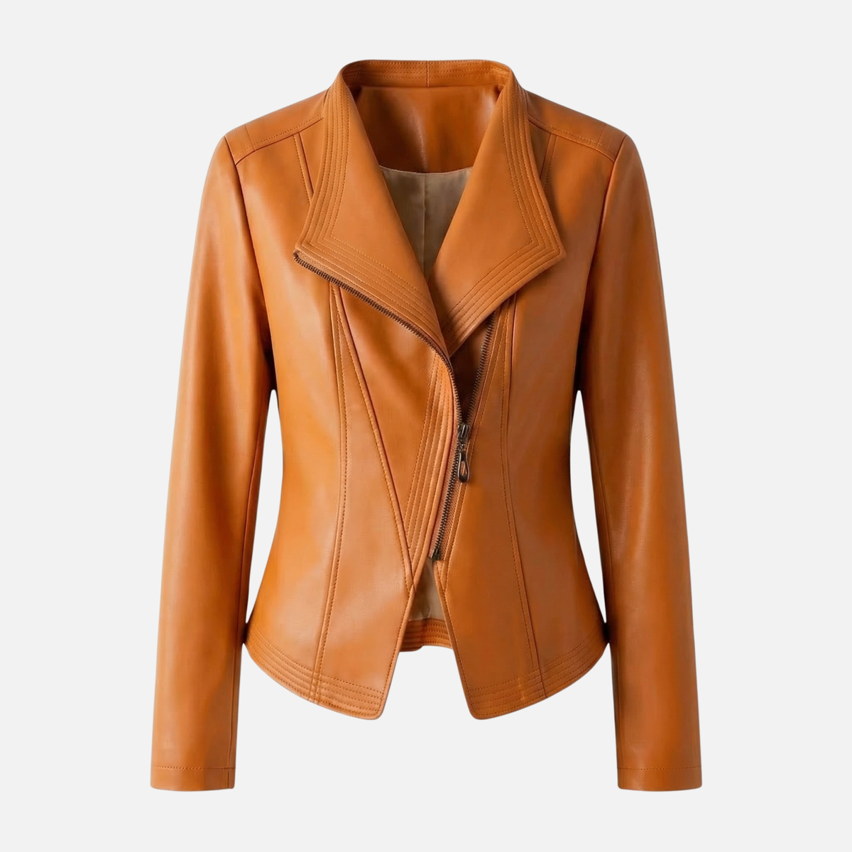 Glossy Tailored Wide Lapel Jacket
