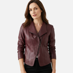 Glossy Tailored Wide Lapel Jacket