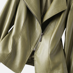 Glossy Tailored Wide Lapel Jacket