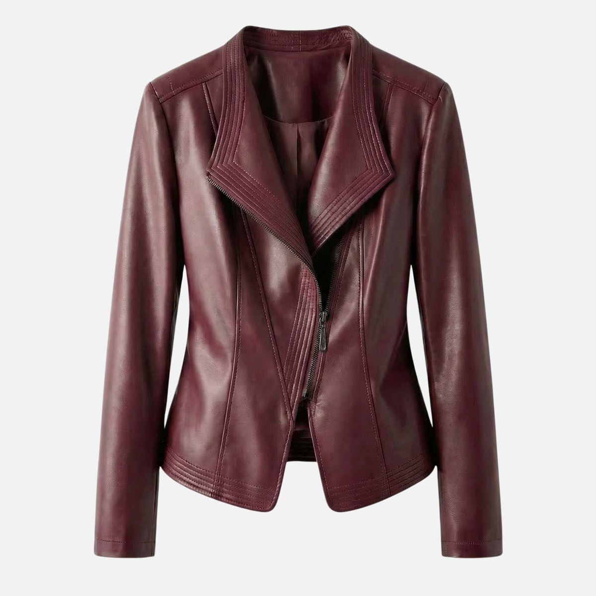 Glossy Tailored Wide Lapel Jacket