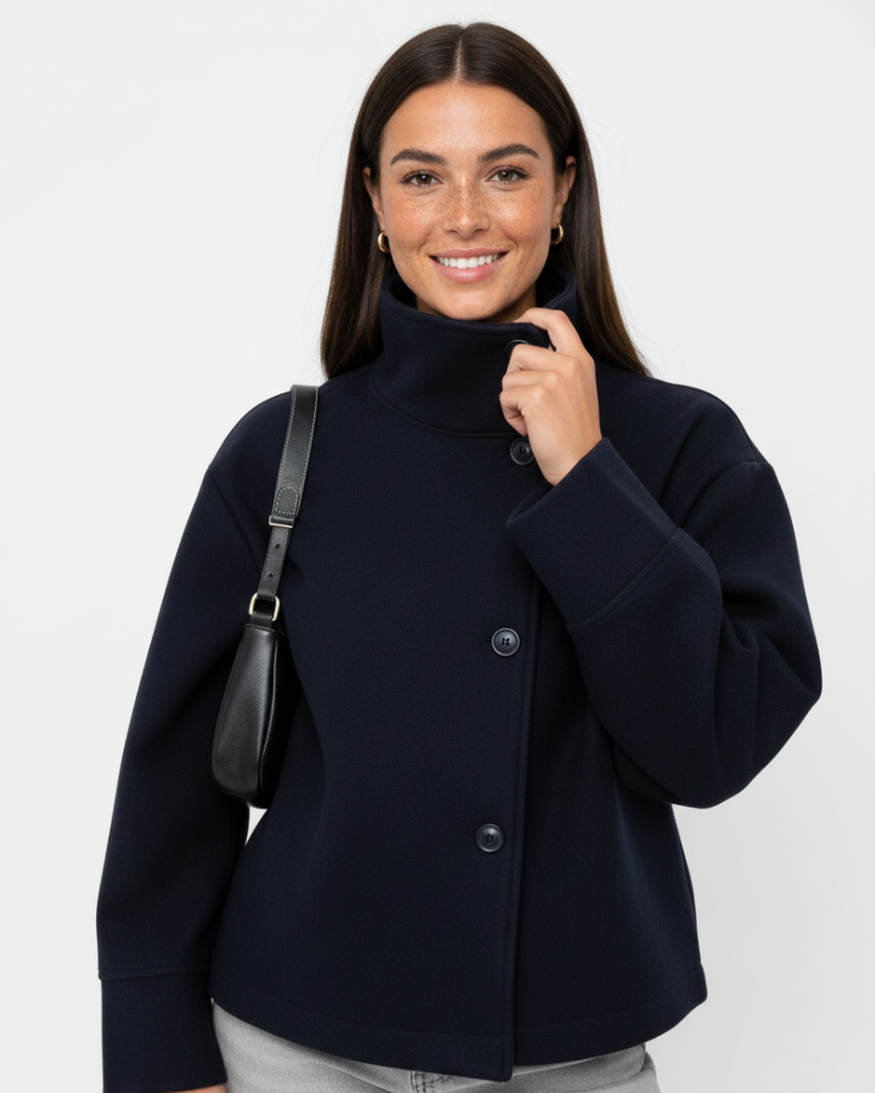 Short High Collar Flattering Jacket