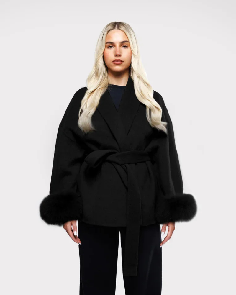 Luxe Faux Fur Belted Coat