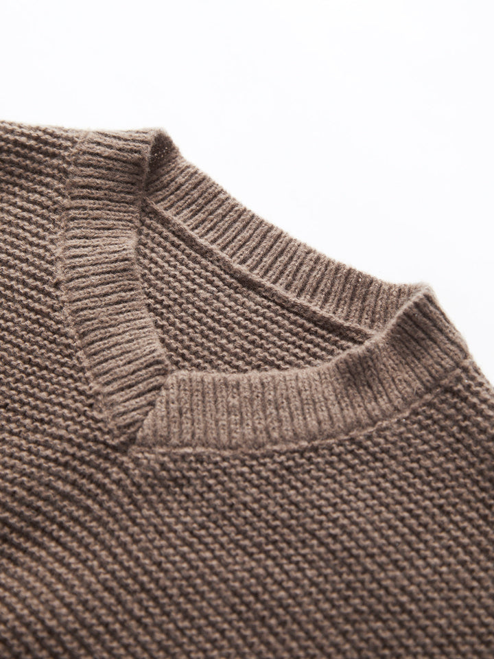 Knit V-Neck Sweater