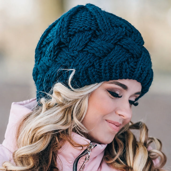 Knitted Winter Hat Versatile Winter Accessory