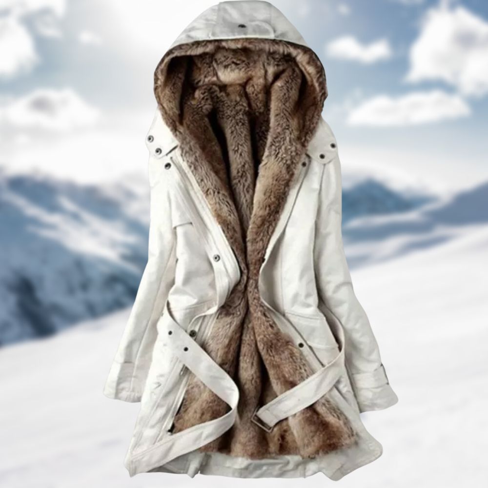 Faux Fur Hooded Long Parka