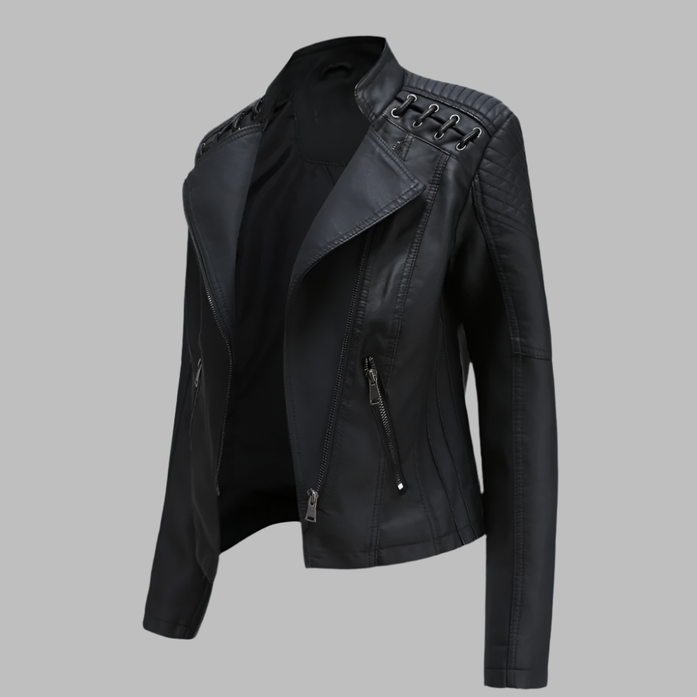 Sustainable Faux Leather Biker Jacket