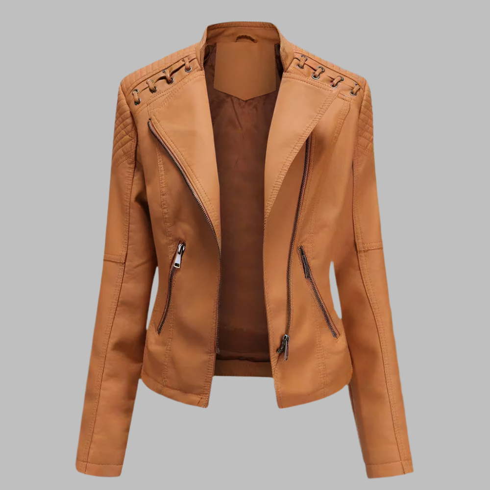 Sustainable Faux Leather Biker Jacket