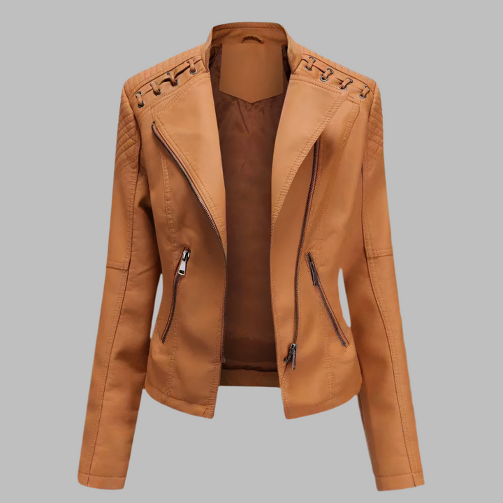 Sustainable Faux Leather Biker Jacket
