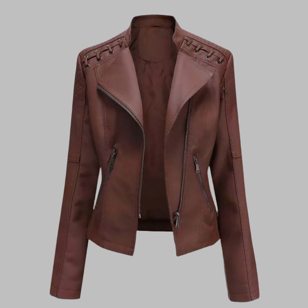Sustainable Faux Leather Biker Jacket