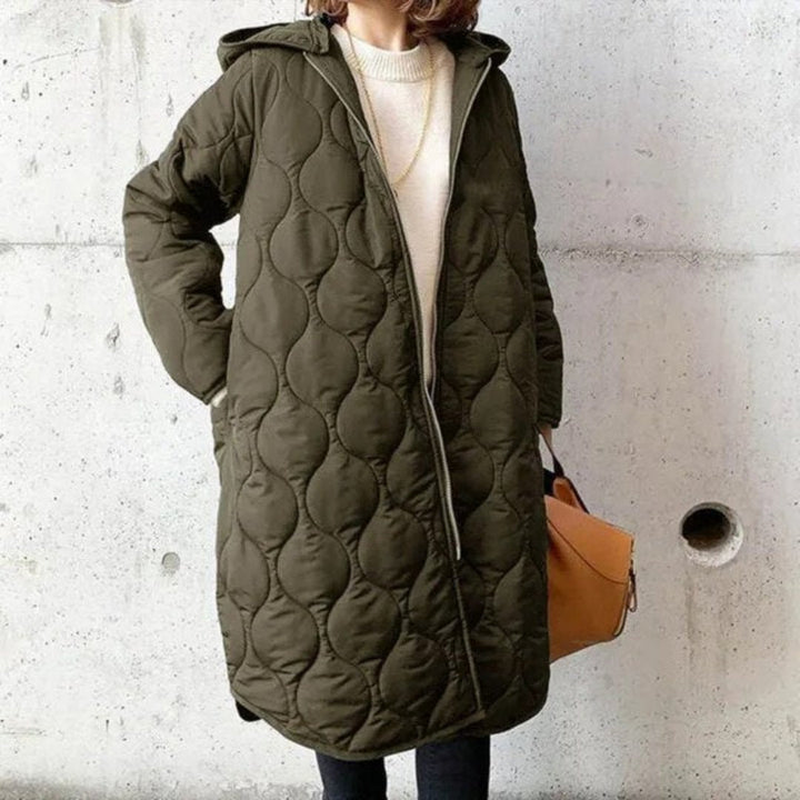 Quilted Zip Plus Size Jacket