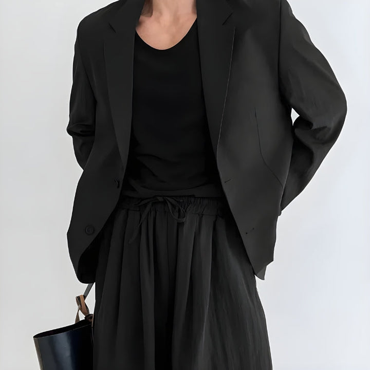 Lapel Button Front Men’s Blazer