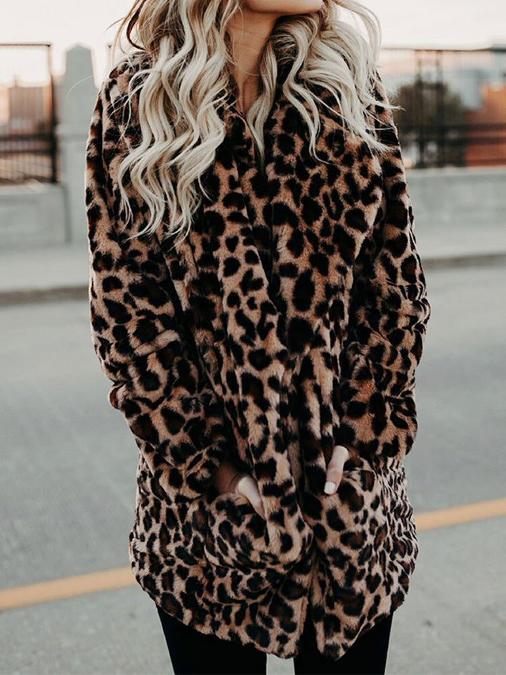 Leopard Print Coat Elegant Winter Look