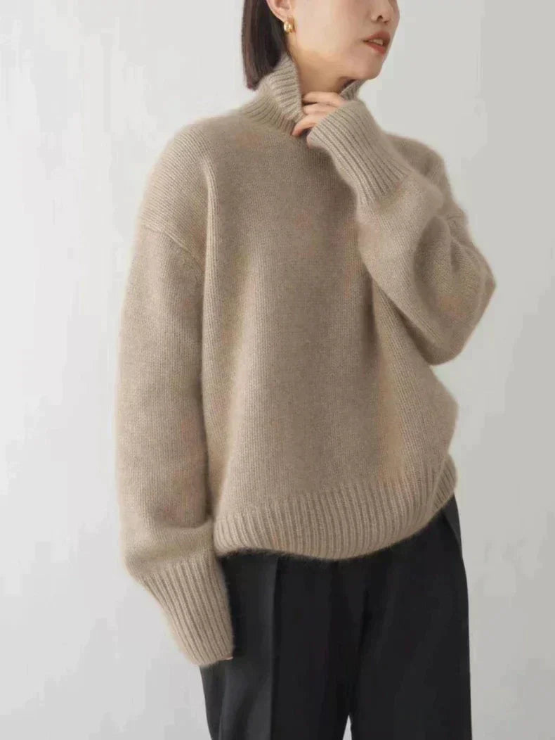 Soft Wool Roll Neck Jumper