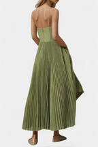 Women’s Off-Shoulder Green Maxi Dress