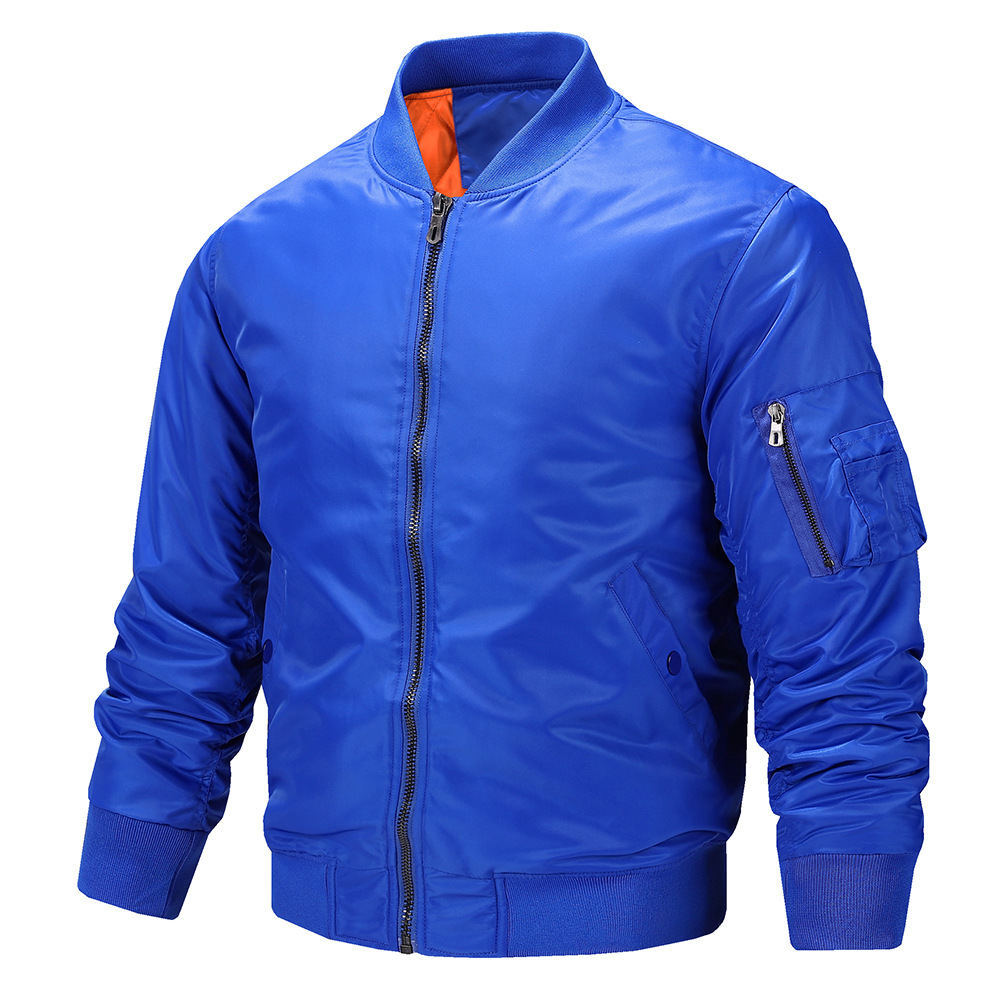 Men’s Casual Bomber Jacket with Pockets