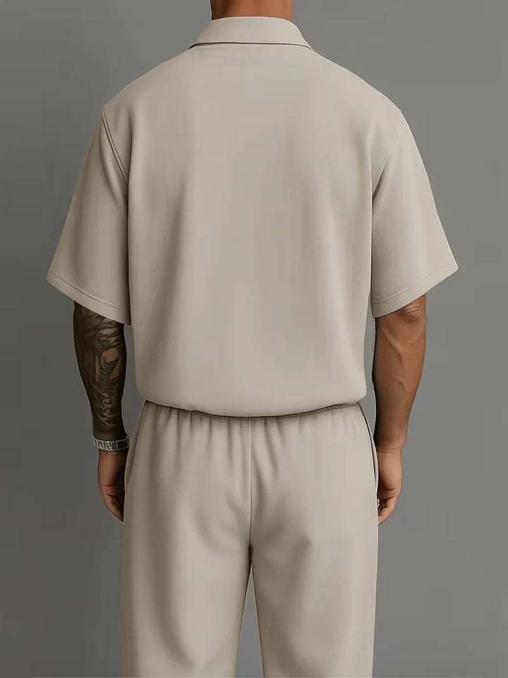Men’s Casual Polo Trouser Set