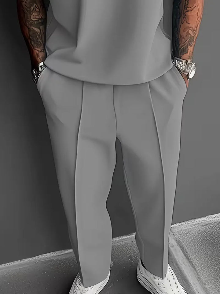 Men’s Casual Polo Trouser Set