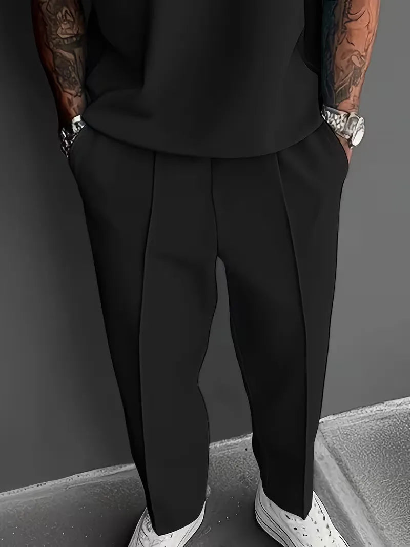 Men’s Casual Polo Trouser Set