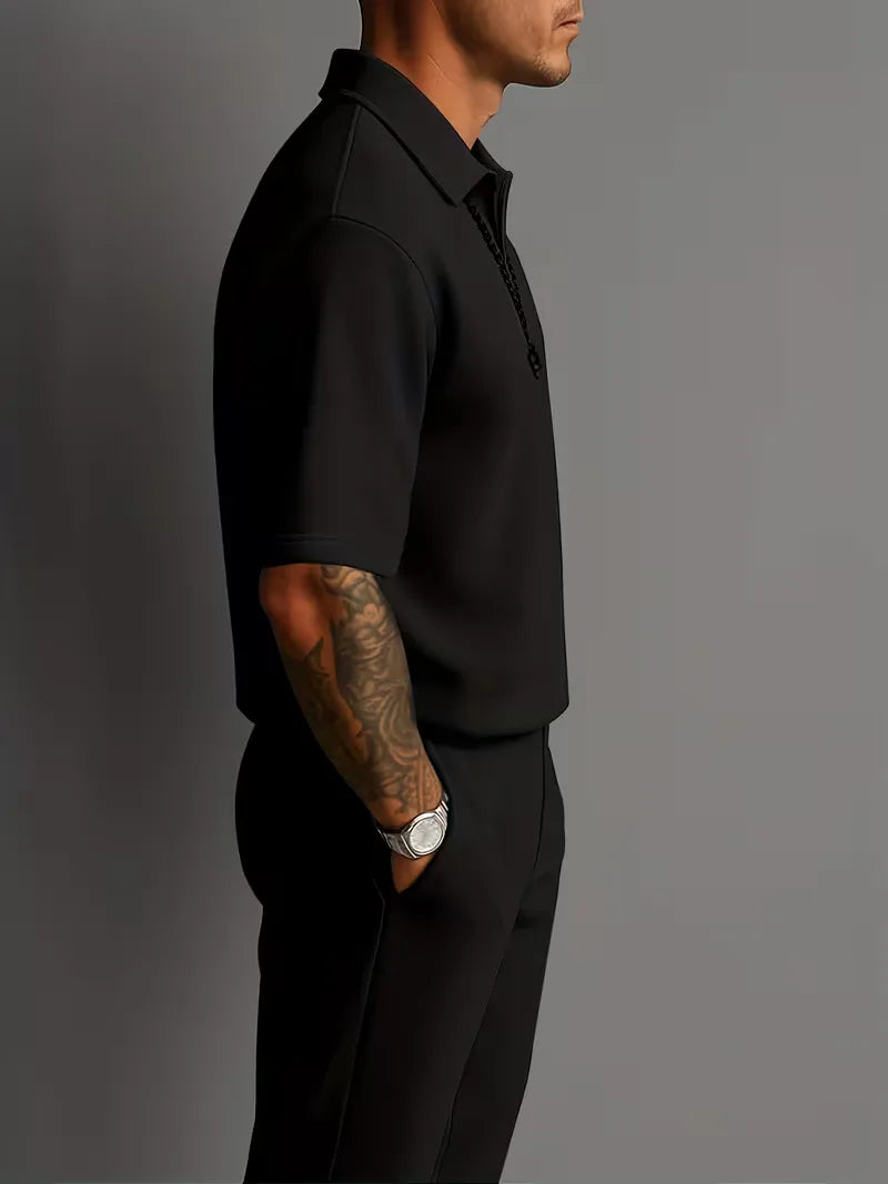 Men’s Casual Polo Trouser Set